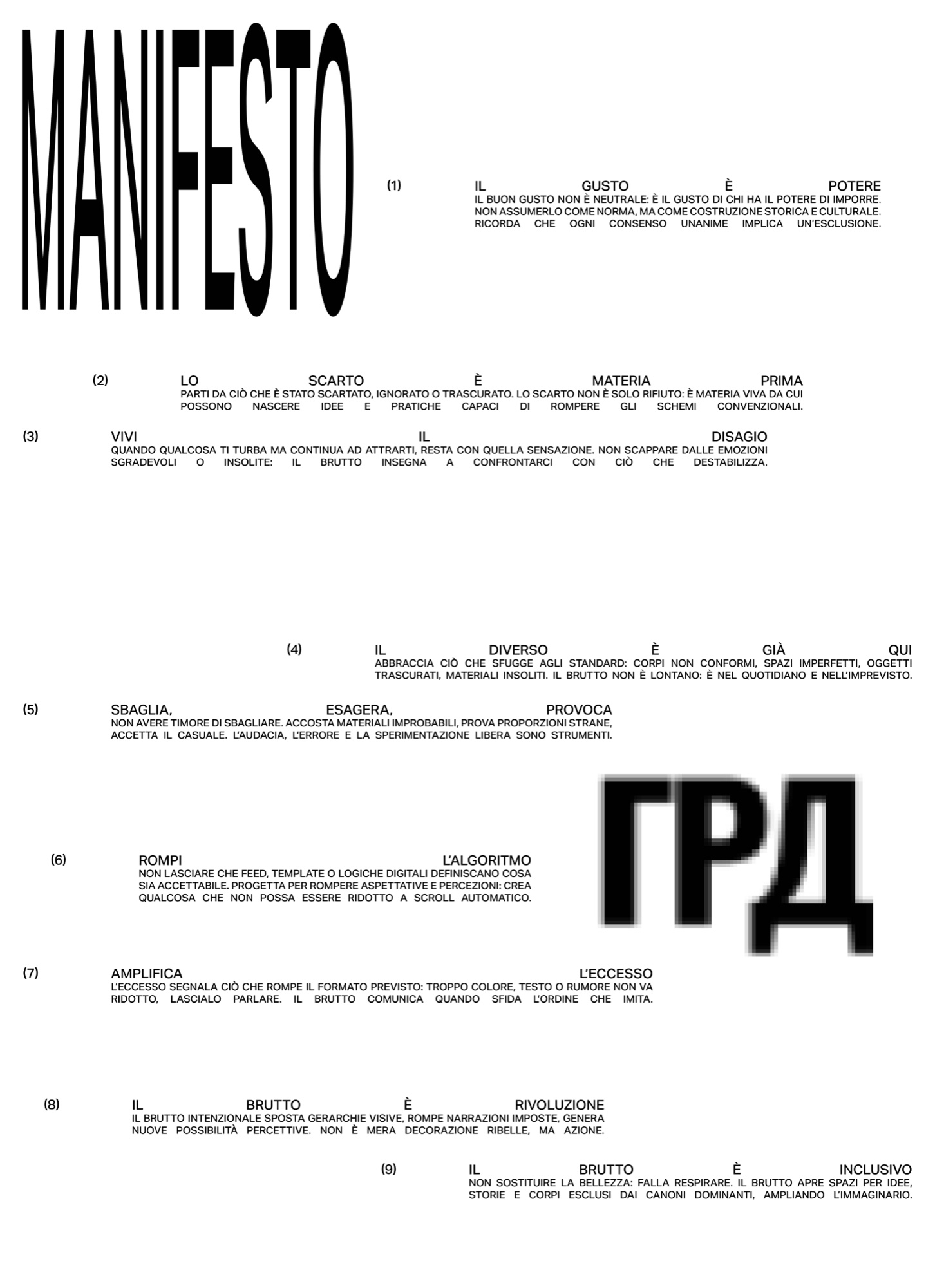 Manifesto Principi
